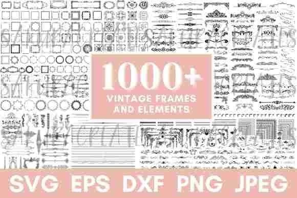 1000 Decorative Vintage Frames Flourish