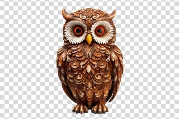 1054 Decorative Owl Isolated: A Versatile Tool for Creative Projects