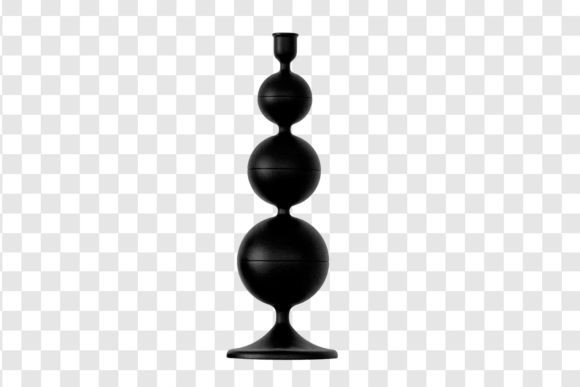 3466 Black Decorative Vase Isolated: A Design Essential for Modern Spaces