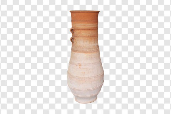 641 Decorative Clay Vase Isolated: A Design Tool for Creative Spaces