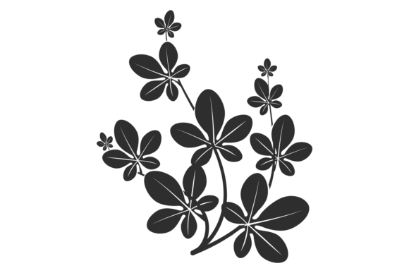 Black Leaves and Floral Decorative Elements: A Stylish Addition to Modern Design