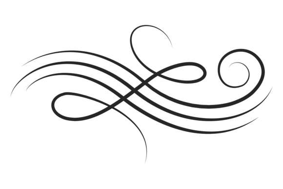 Calligraphic Element Decorative Fancy D