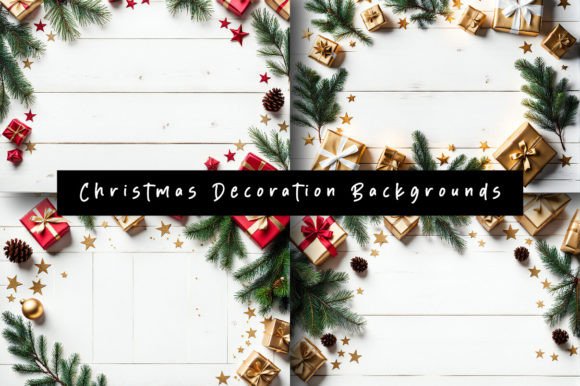 Christmas Decorative Wooden Backgrounds