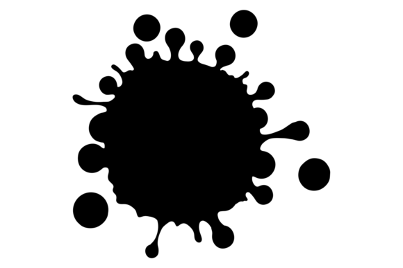 Decorative Black Splash Paint Drop Arti: A Modern Approach to Visual Expression