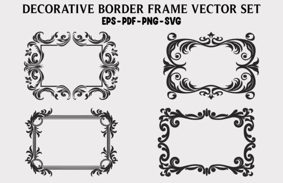 Decorative Floral Frame Vector Bundle: A Time-Saving Resource for Designers