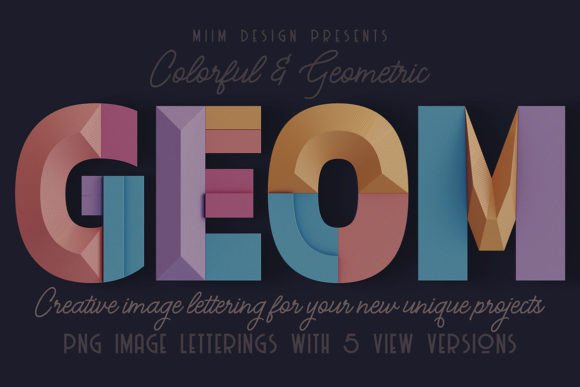 Decorative Geometry 3D Lettering: Enhancing Design with Precision and Style