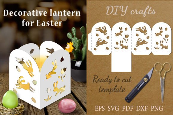 Decorative Lantern for Easter with Bunni and DIY Easter Crafts: A Creative Guide