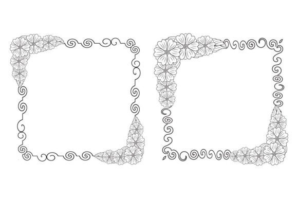Decorative Line Floral Page Border: Timeless Design for Modern Projects