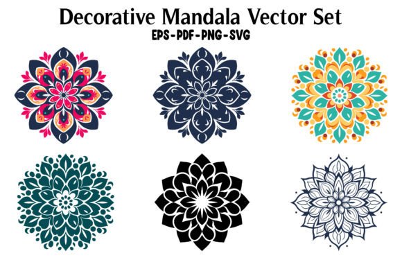 Decorative Mandala Vector SVG Clipart: A Versatile Resource for Designers and Creatives