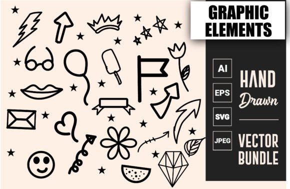 Doodles Decorative Elements: A Creative Tool for Designers and Hobbyists