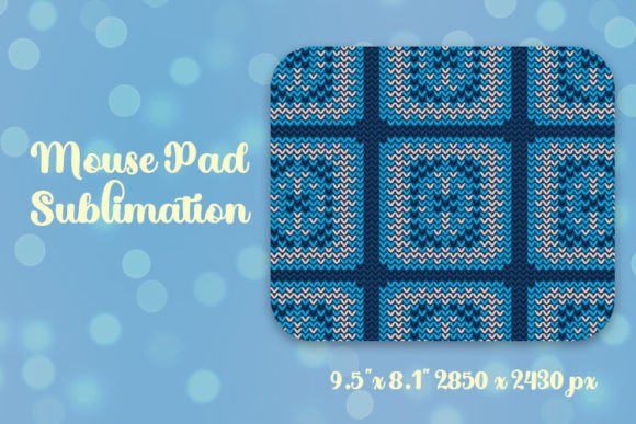 Knitted Decorative Background Mouse Pad: A Unique Design Element