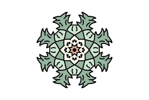 Mandala Geometry Decorative Icon