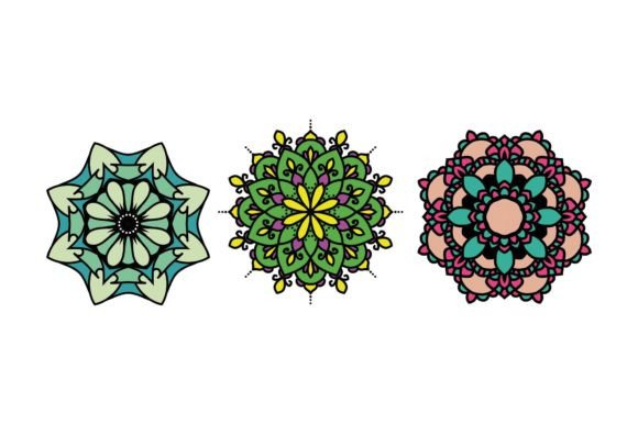 Mandala Symmetrical Decorative Icon Set: A Versatile Tool for Creative Projects