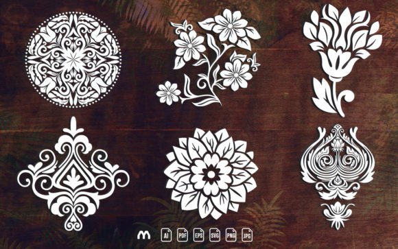 Paper Cut Decorative Flower Bundle SVG: A Modern Twist on Traditional Craft