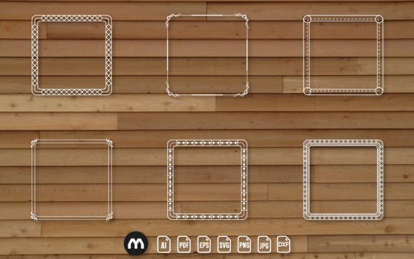 Paper Cut Decorative Frame SVG Bundle