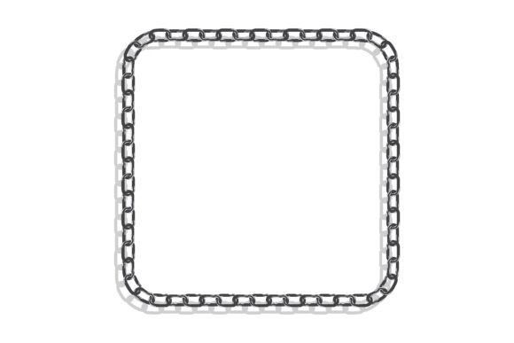 Square CHAIN Frame for Decorative Header: A Versatile Design Element for Modern Creatives