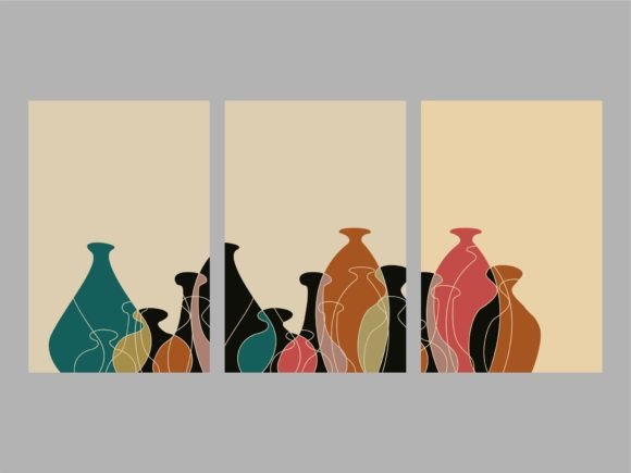 Stylish Geometric Decorative Painting: A Modern Fusion of Art and Design