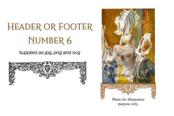 Vintage Decorative Header or Footer 6 Adds Timeless Elegance to Modern Designs