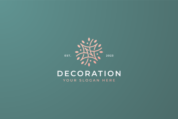 Vintage Floral Ornate Decorative Logo